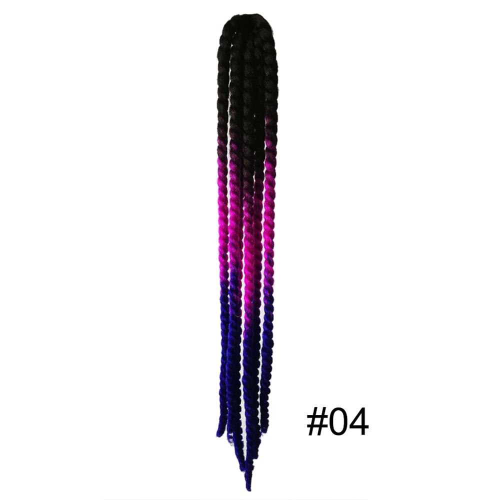 Casco para motocicleta, trenza con ventosa, trenza de cola de caballo, trenza todoterreno, casco de trenza sucia para motocicleta, decoración estilo punk Twist hairstyle: QM204007-04