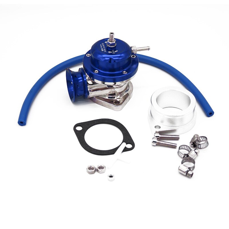 Válvula de soplado Universal de aluminio tipo RS, válvula de soplado Turbo ajustable, 25PSI, BOV: Azul