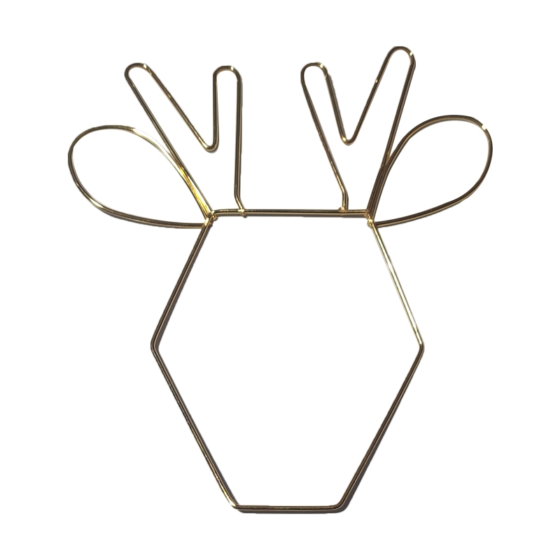 Dream Catcher Metal Hoops Irregular Cloud Elk Cat Animal Shaped Macrame Craft Iron Rings DIY Wind Chime Hanging Decor: 5 deer