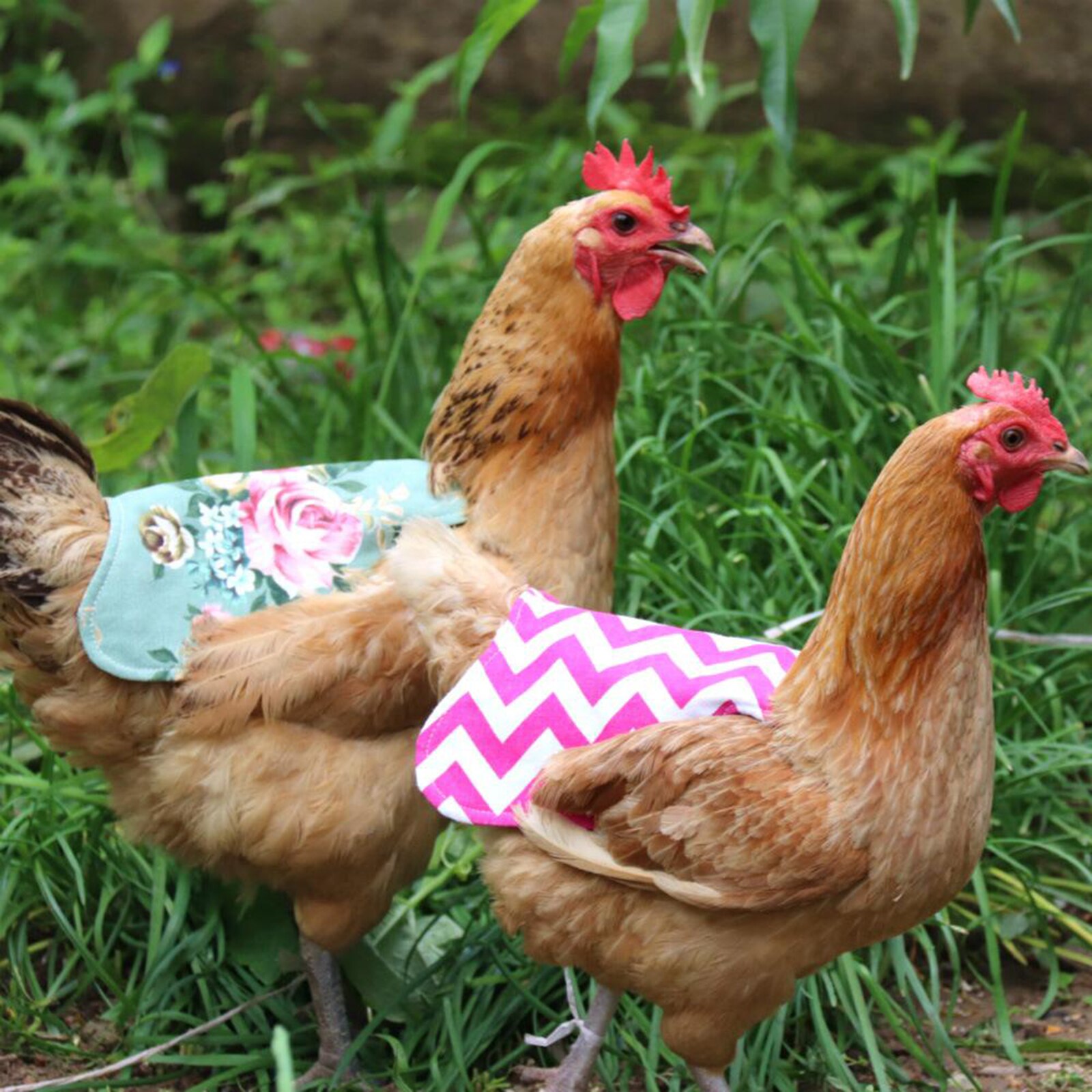 Gewatteerde Fabrci Hen Schort Kip Zadel Terug Protector Pluimvee Supplies: Flower