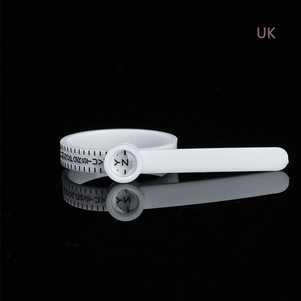 Pierścień Sizer środek z lupa palec Gauge oryginalny Tester palec cewki pierścień narzędzie rozmiar UK/US/ue/JP rozmiar miara pierścień Sizer: Magnifier-UK