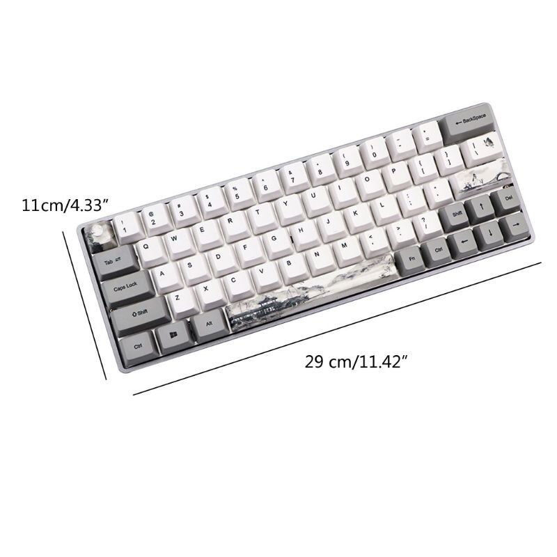 Ink Dye-Sublimation Mechanical Keyboard Cute Keyca... – Grandado