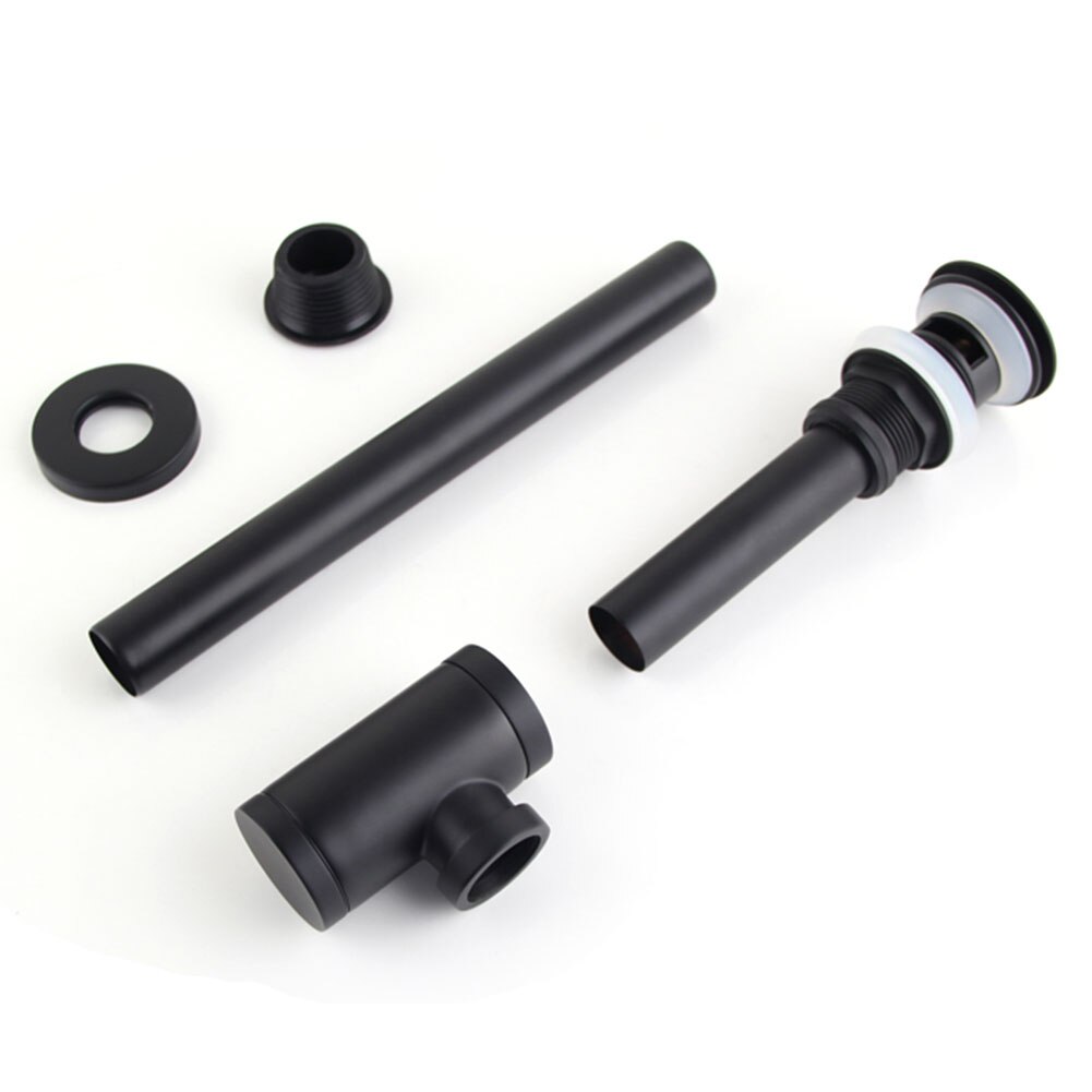 Sink Home Luxury Extension Basin Waste Bathroom Drain Bottle Trap Black Easy Install Rubber Adjustable Durable Universal