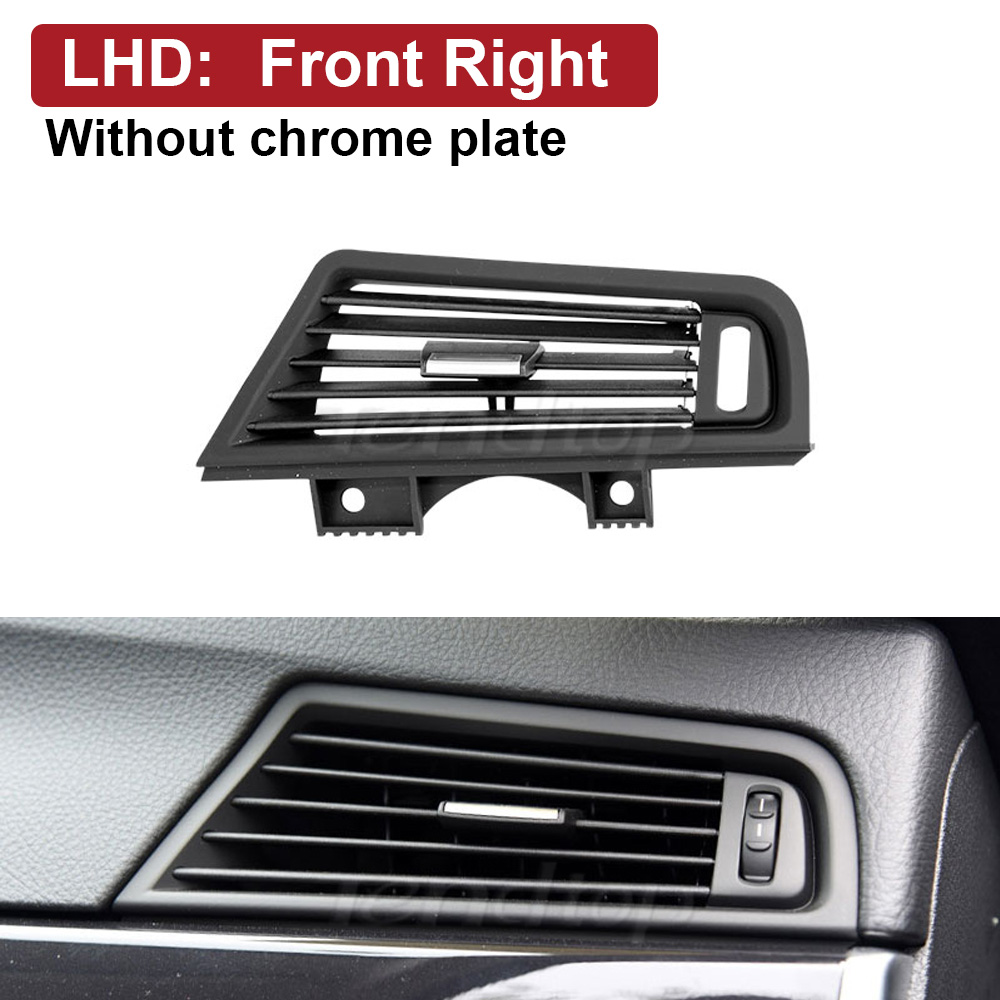 Klimaanlage entlüften Abdeckung Lenkrad Autos Verchromte Luft entlüften Gitter Abdeckung Tafel Für BMW F10 F11 F18 520i 523i 525i 528i 535i: LHD Vorderseite Rechts A