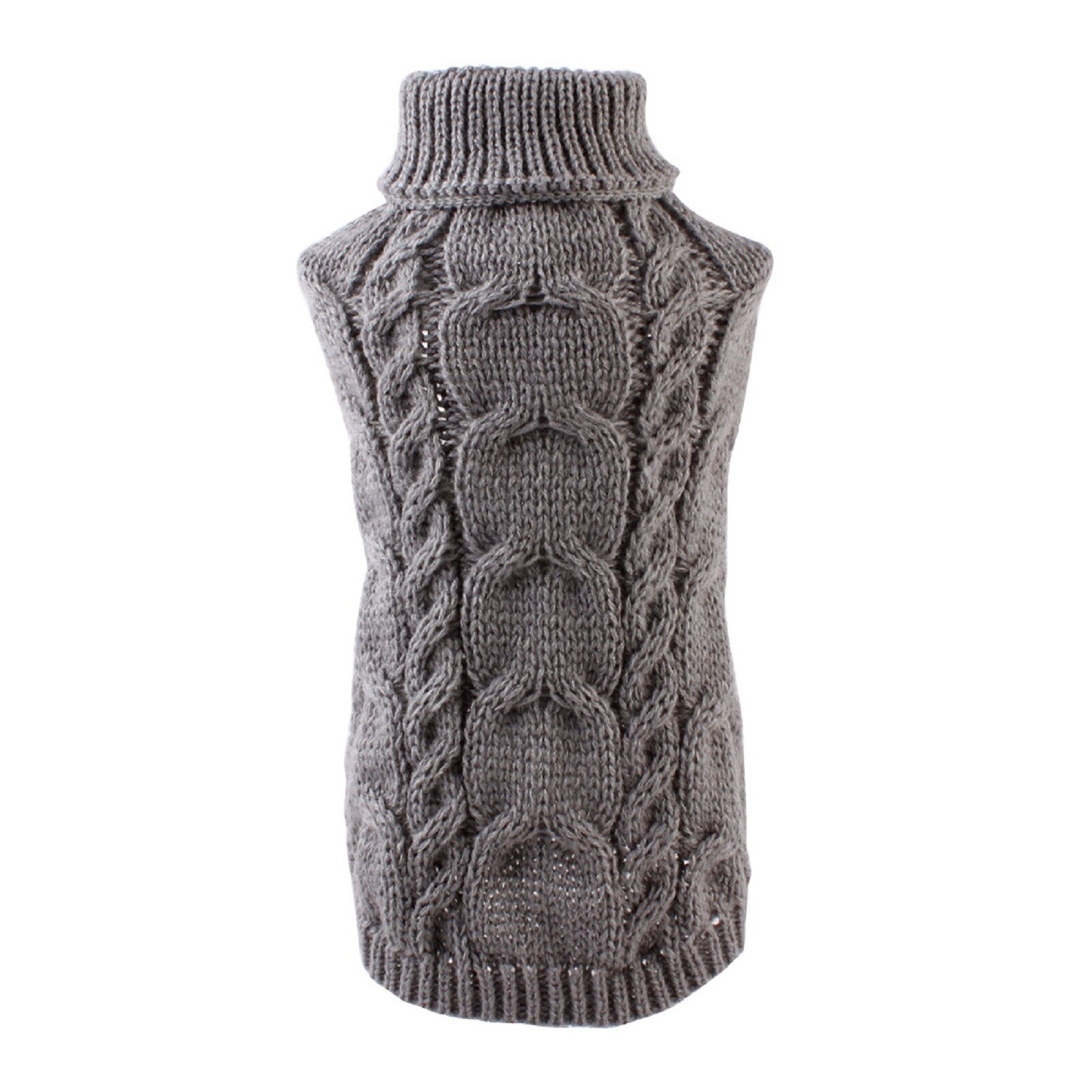 Dog Clothes Winter Warm Coat Classic Sweater Soft Costume Fleece Sweater Outfit For Small Dogs Chihuahua Jacket Coat Clothing: Gray / M