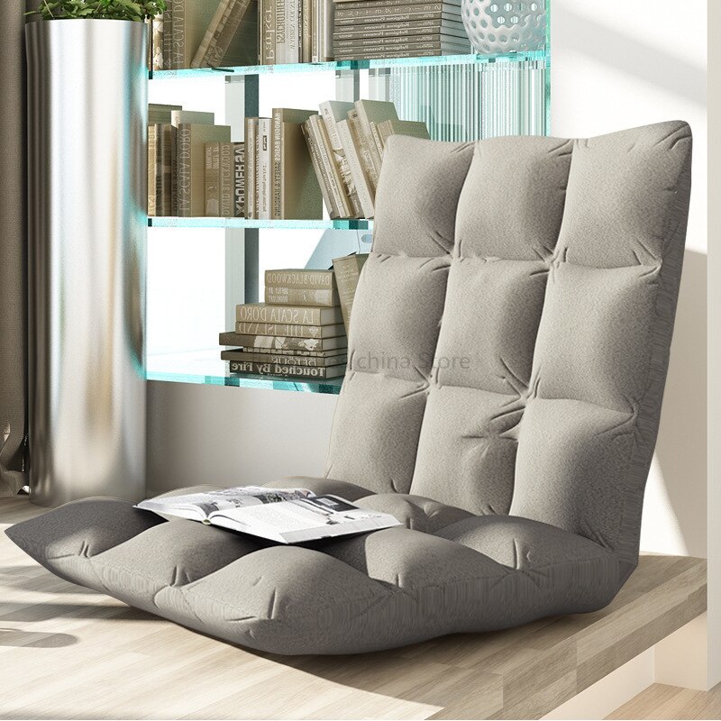 Lille lejlighed stue balkon fritids sofa doven sofa enkelt soveværelse enkel moderne multifunktionel klapstol: Klassisk grå