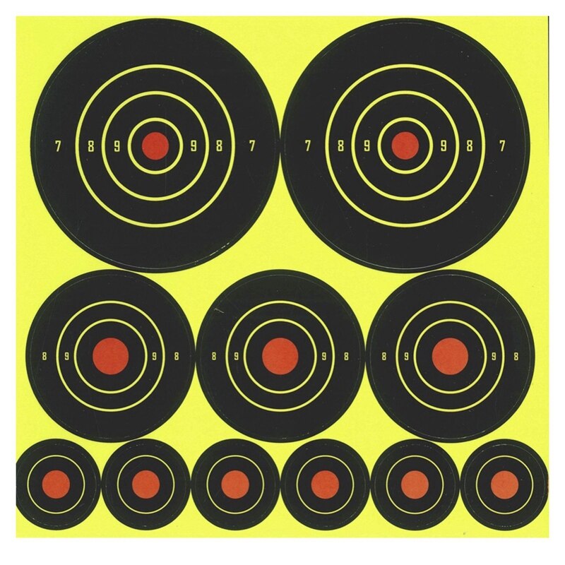 10 stuks splatter target stickers multi-model combinatie kleefkracht reactief schietdoel