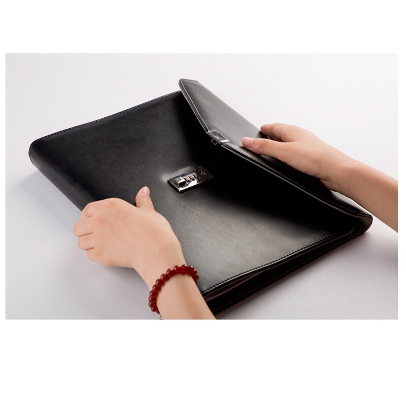 Binder  a4 dossiermap met slot business manager wachtwoord aktetas archiefkast houder manager wachtwoord aktetas tas
