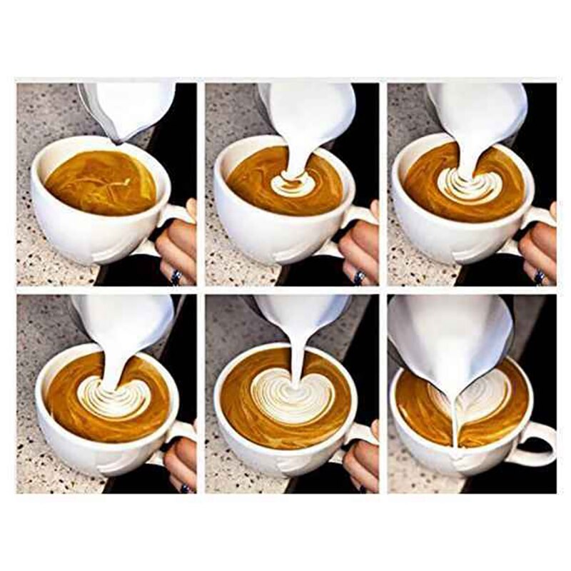 20 oz /600 ml køkken mælkeskummekande espresso kaffekande barista håndværk kaffe latte mælkeskummekande kande