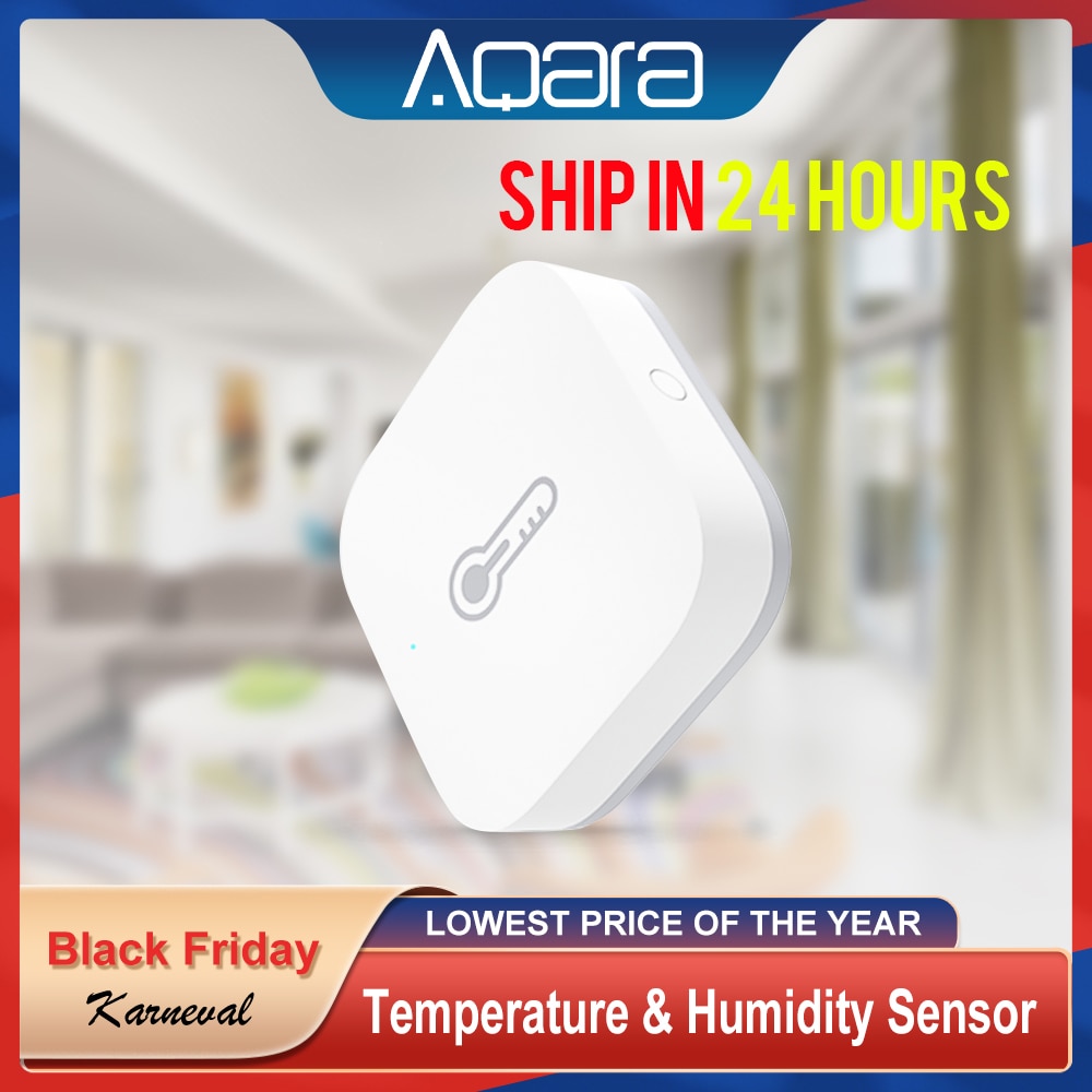 Aqara Zigbee Wireless Temperature Humidity Sensor For Smart Home Kit Thermometer Hygrometer Mijia Temperature Humidity Sensor