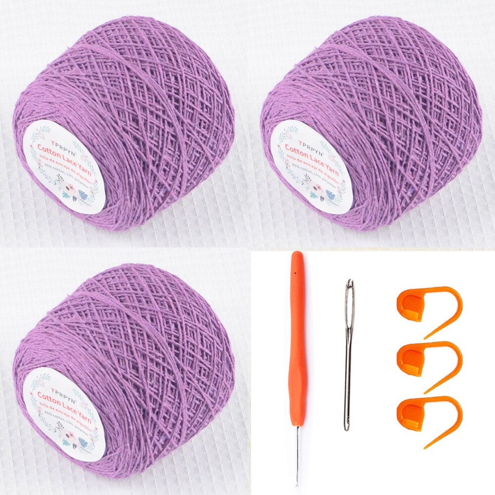 Bag Crochet Kit with yarn DIY Shoulder Bags beginner Handbag Knitting Crocheting Kits with material accessories pattern vedio: 22 purple