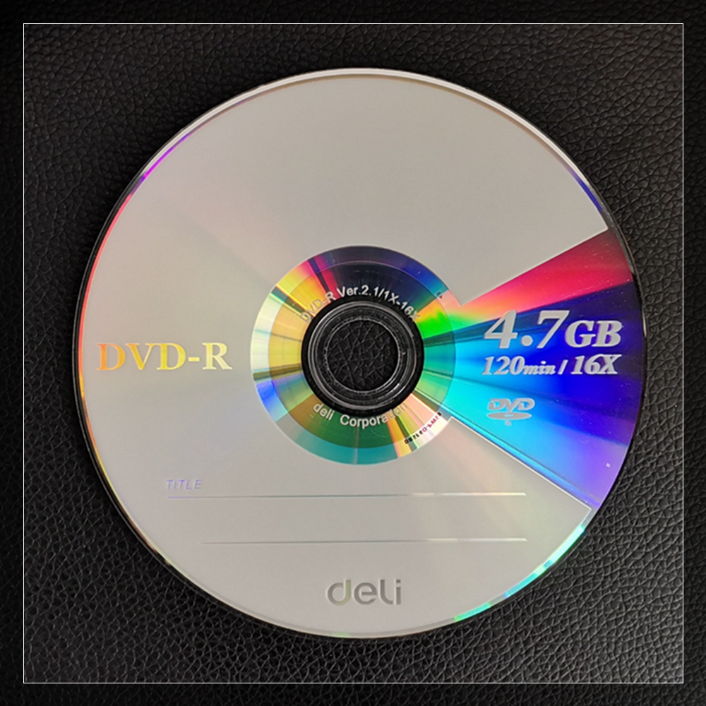 4 sztuk/partia Deli 3724 DVD-R pusty dysk nagrywalny DVD pojedynczy układ scalony nagrywalny cyfrowy wszechstronny 4.7 GB/120 min/16x DVD-R Disc