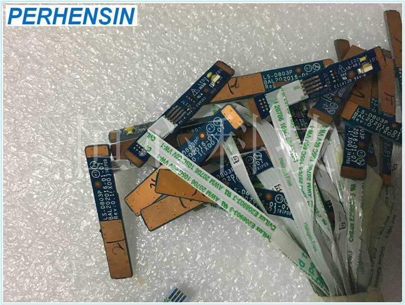 GENUINE FOR Dell FOR Inspiron 15 5765 5567 5767 FRONT EDGE LED INDICATOR BOARD+CABLE CHB02 LS-D803P