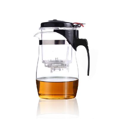 Genuine glass teapot tea kettle 500ML detachable tea pot Press this button to filter the tea: 750ml