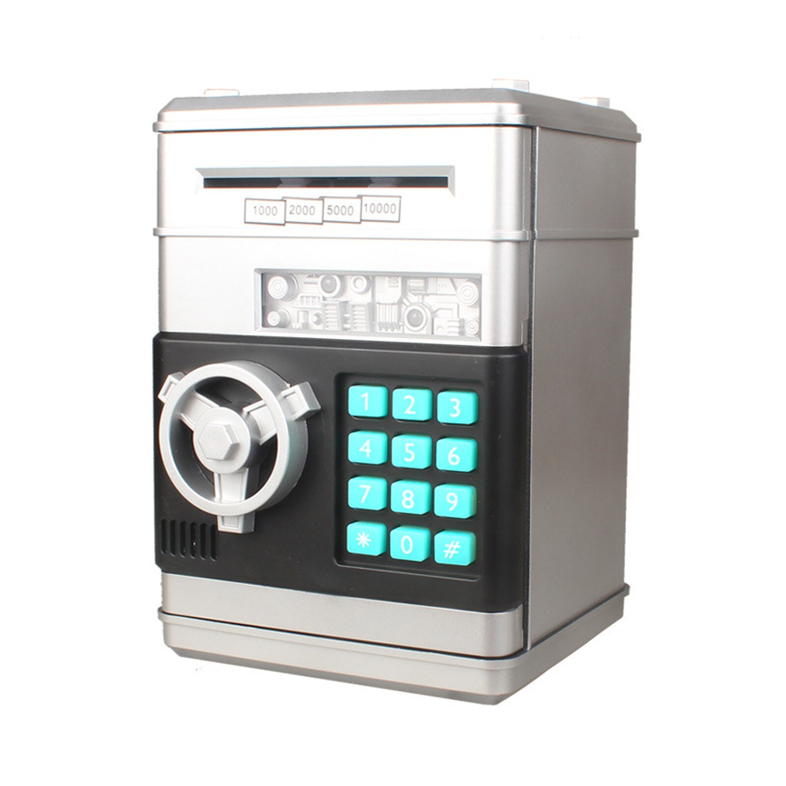Strongbox Papier Geld Sparen Kasten Gemalte ATM ABS Sichere Automatische Bargeld-rollen Großen Kapazität Multifunktionale Schweinchen Bank: A2