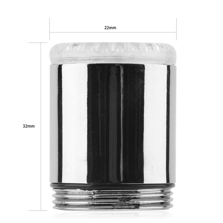 3 farbe/Einzelne Farbe LED Ändern Wasserhahn Dusche Wasserhahn Temperatur Sensor Keine Batterie Wasser Wasserhahn glühen Dusche Verknüpfungen schraube