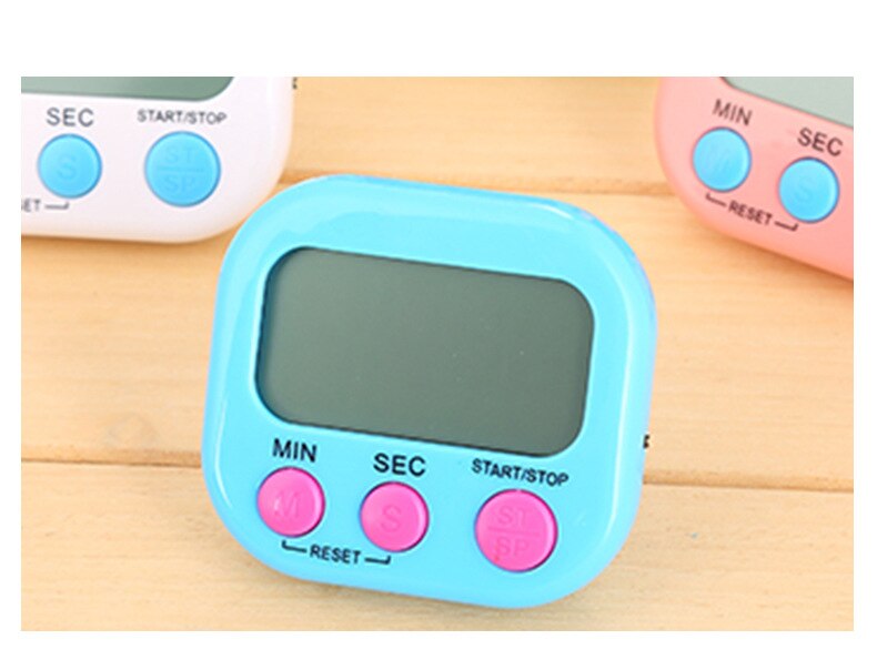 Timer clock egg timer stopwatch alarm time timer digital timer countdown timer smart widgets digital kitchen timer cooking timer: Sky Blue