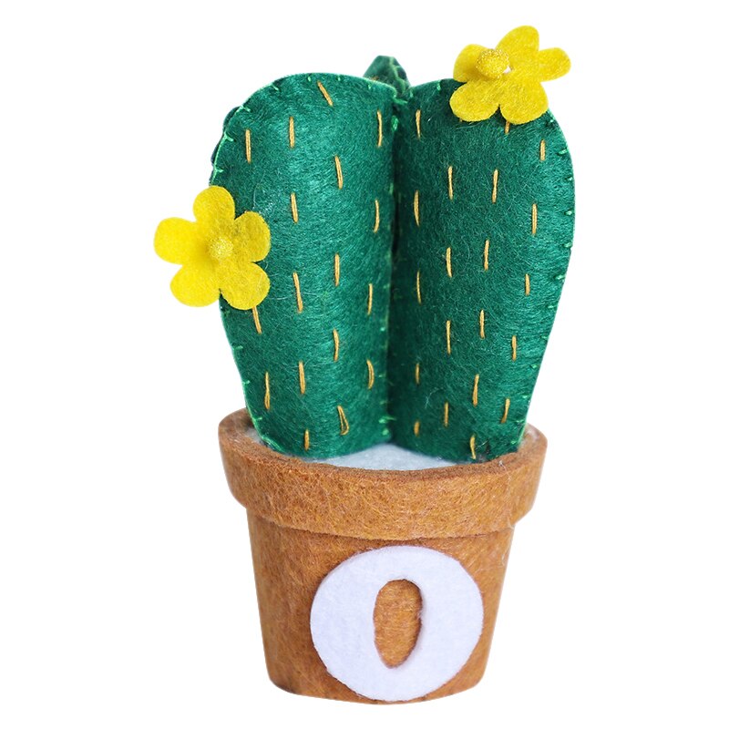 Suculentas hechas a mano, Kit de fieltro en maceta, proceso de multicapacidad no tejido, decoración para el hogar, fieltro DIY, paquete suculenta, pequeña maceta, plantas: C