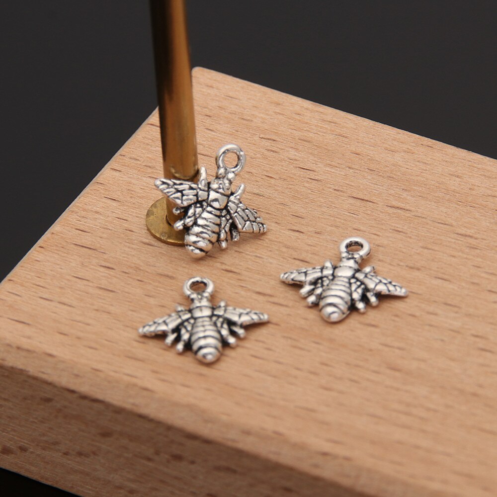 Mini pingente de colmeia de abelha, pingente de prata, colmeia de abelha, acessórios artesanais de diy, a3450, 200 peças