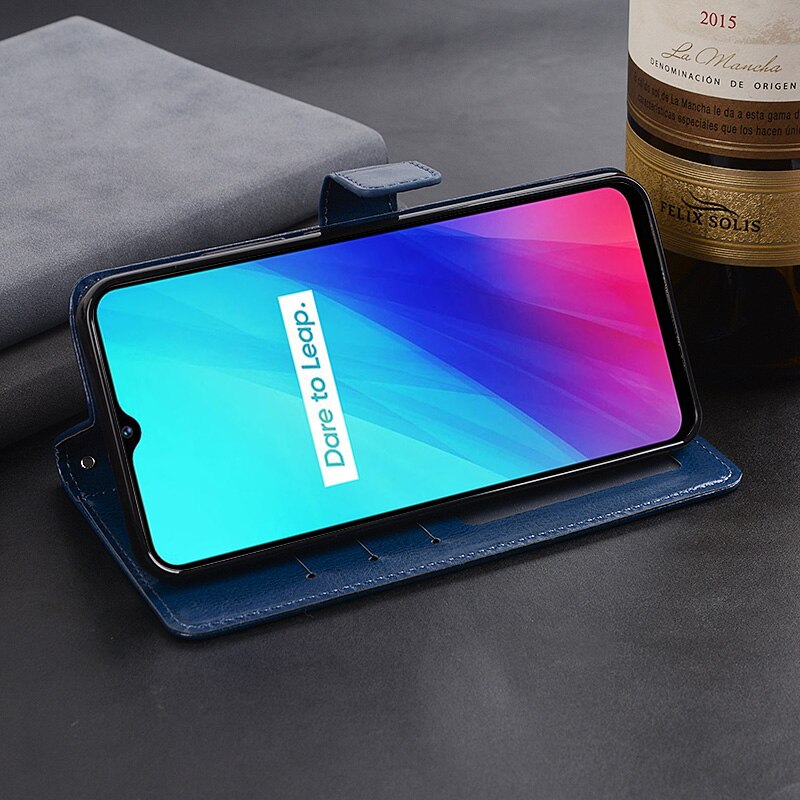 Wallet Case For Realme C3 Flip Leather Cover For OPPO Realme RMX2020 Phone Case Funda Capa Coque