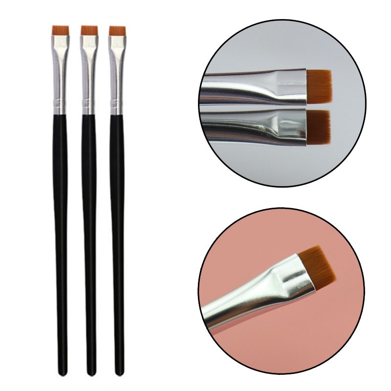 Flacher Augenbrauenpinsel, ultradünne Augenbrauen, machen-hoch-Pinsel, Eyeliner-Pinsel, dünner Eyeliner, Augenbrauenkontur, Concealer, Schönheitspinsel-Werkzeug: verrotten