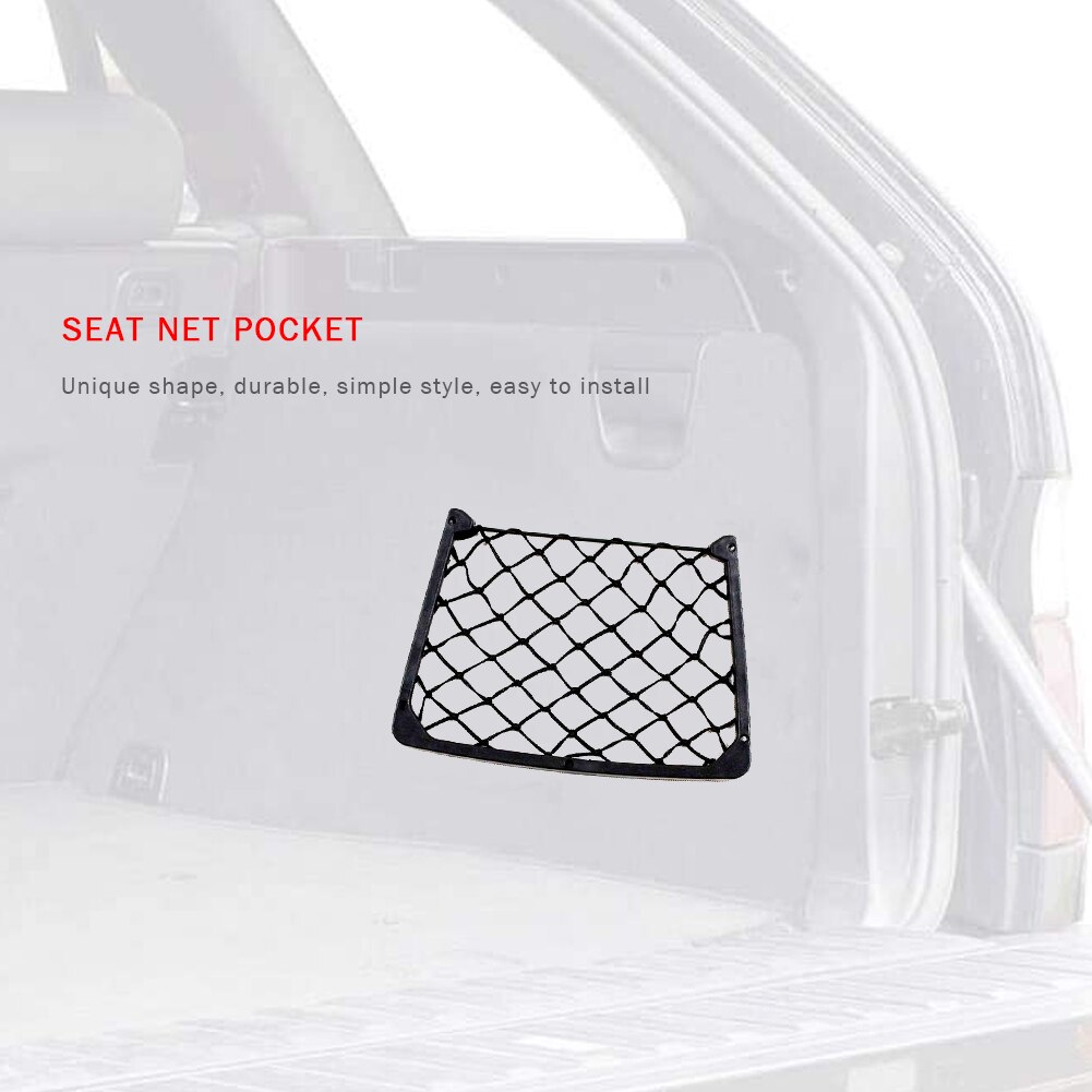 3pcs 38x16cm Car Bus Net Pocket Seat Back Organizer Mobile Phone Debris Storage Bag Universal Auto Accessories Stowing Tidying