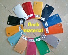 A4 * 8 stks/zak Flock Cuttable Pu Flex Vinyl Film Rood/Zwart/Wit/Blauw/Oranje/ citroen Geel/Groen 7 Kleur