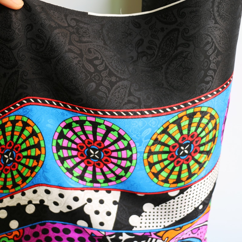 100cm*114cm natural silk fabric patchwork printed silk satin charmeuse crepe jacquard