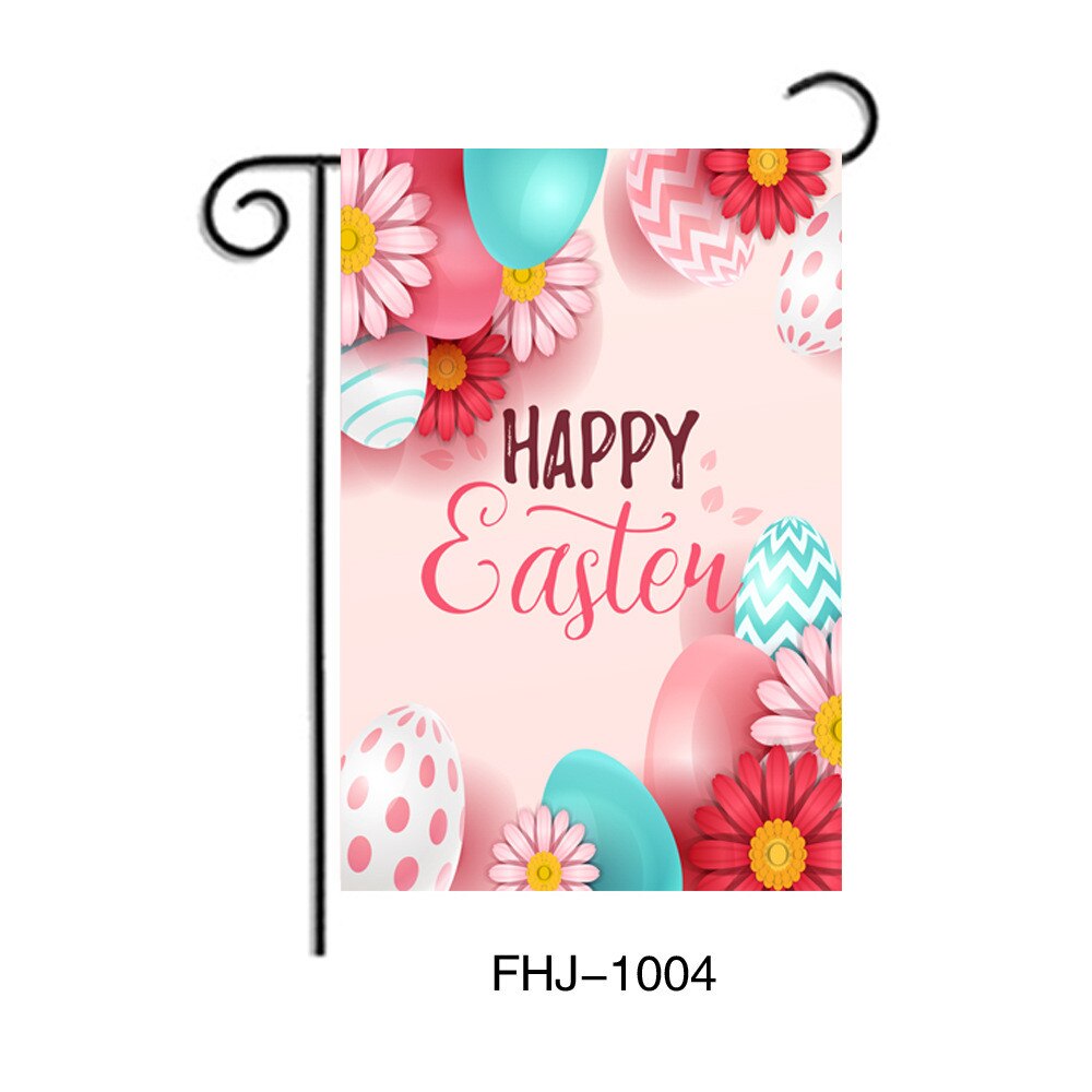 Garden Decoration Easter Banner Flag Happy Easter Decoration Banner Home Decoration Outdoor House Flag Accessories: D