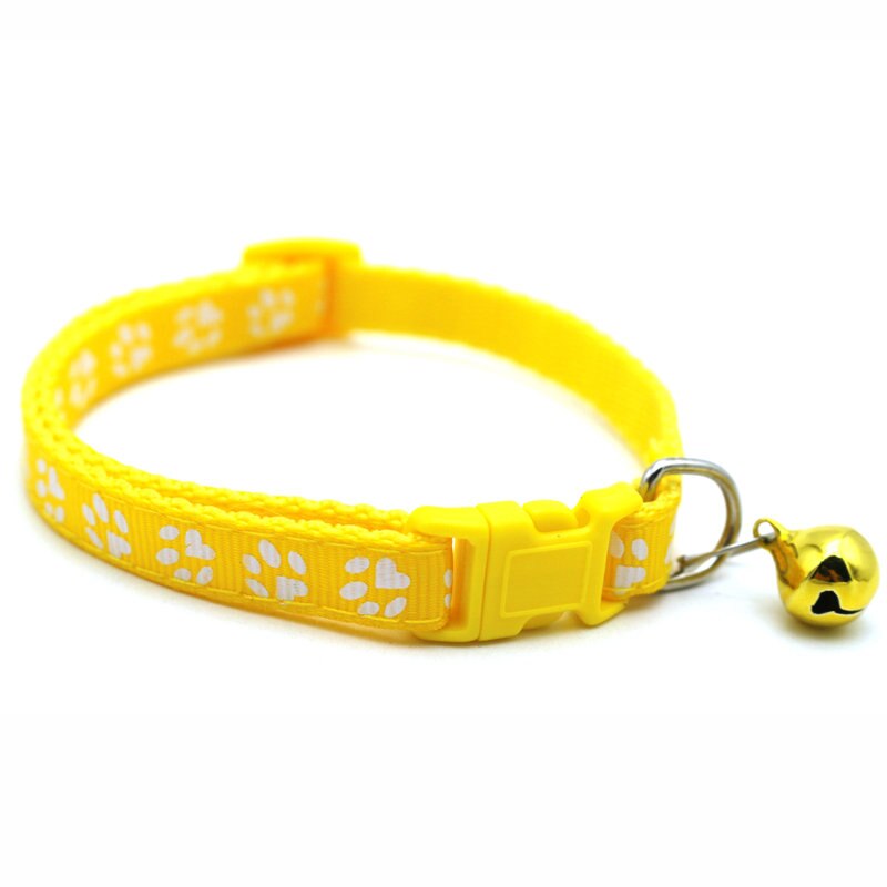 Collier de chat de compagnie fournitures collier de chien avec cloche réglable boucle collier accessoires collier pour chats petits chiens Chihuahua harnais: E