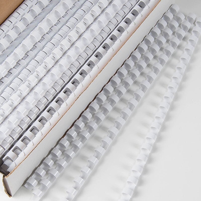 50Pcs/Lot Binding Rubber Ring 21 Hole A4 Document Loose-Leaf Binder 22-51mm PVC Coils Machine Special Punch Binding Supplies