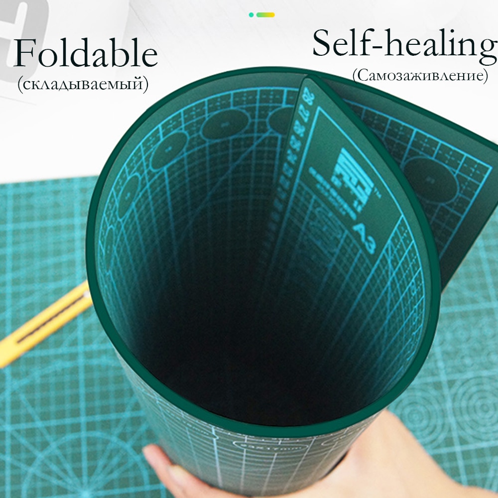 A3 A4 Cutting Mat Cutting Pad PVC Rectangle Grid Lines Cutting Mat Tool Plastic Craft Diy Tools 45*30cm 30*22cm