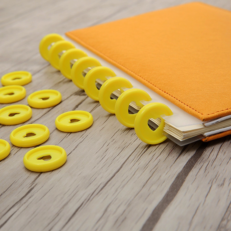 30 Pcs Solid Heart Binder Rings for Notebooks 24mm Diy Happy Planner Disc Loose Leaf Mushroom Binder for Scrapbooking A20-S1