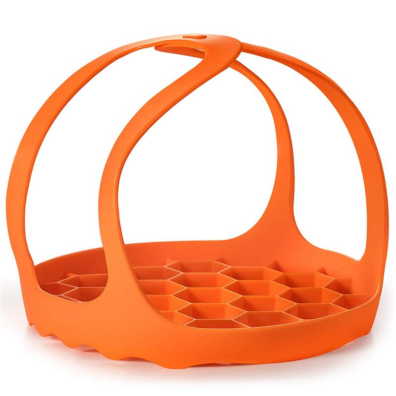 Pandekagemaskine nonstick madlavningsværktøj ægring maker æg silikone form pandekage ost æg komfur pande køkken bage tilbehør: Orange 8 tommer