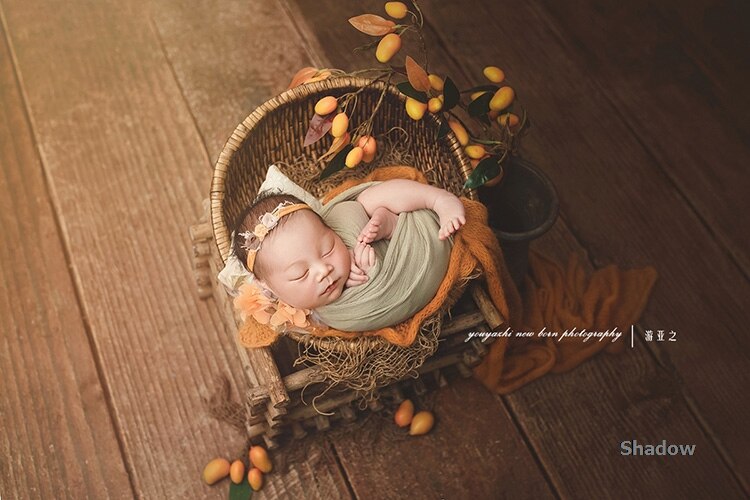 Nyfödda fotografering rekvisita retro baby korg infantil fotografering tillbehör baby posing rekvisita rekvisita naturliga rekvisita
