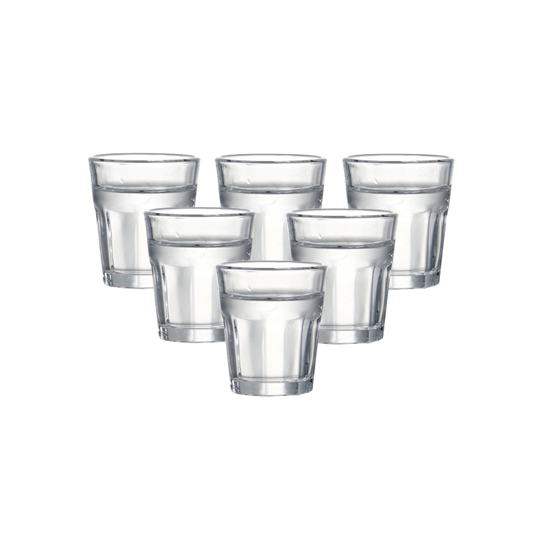 einstellen von 6 bleifrei glas maschine gemacht schuss glas schnaps glas geist getränke gläser für wodka 45ml 1,5 unzen