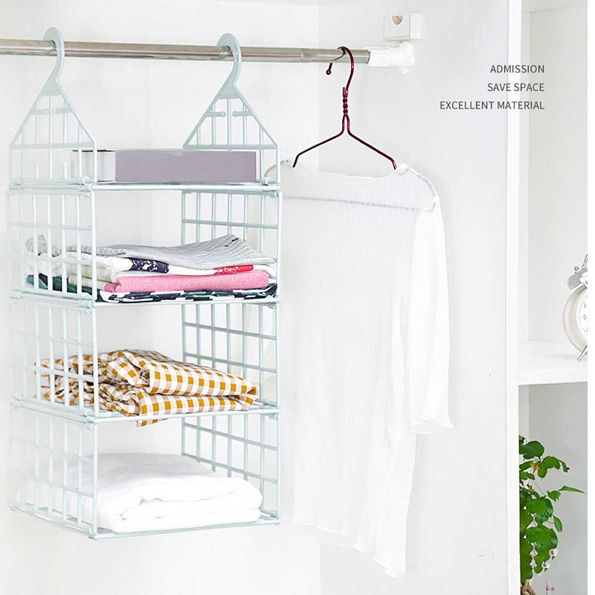 Kleerhanger Kledingkast Organizer Mand Haken Plank Interieur Kast Hanger Mand Tas Opslag Broek Tie Rack Haken Plank