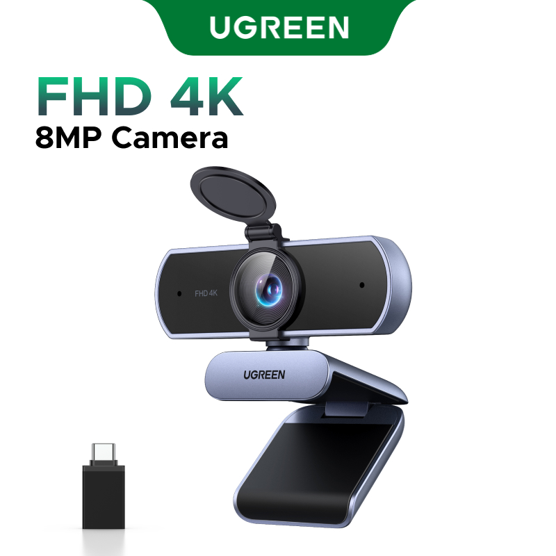 Webcam ugreen 4k fhd 1080p per pc, messa a fuoco automatica pdaf, microfoni ai con cancellazione 8mp rumore, webcam per zoom/teams/google meet: Rosso
