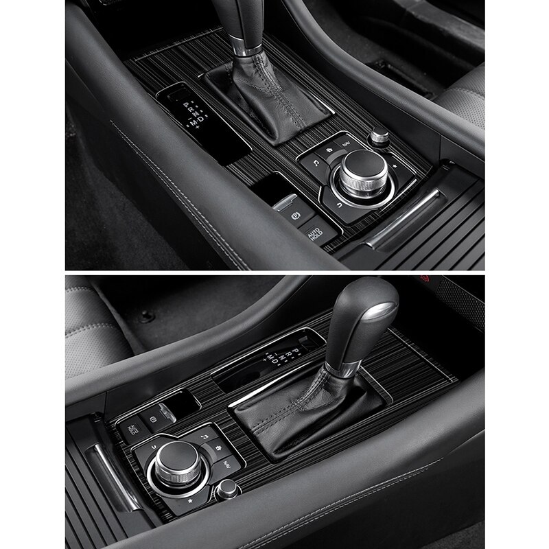 Autoconsole versnellingsbakframe versnellingspookpaneel afdekking roestvrij staal voor mazda 6 atenza 6