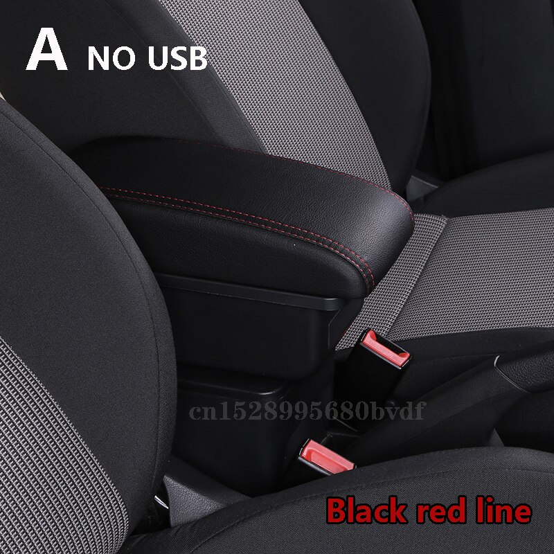 Voor Peugeot 208 Armsteun Doos Verhoog Dubbele Laag Centrale Winkel Inhoud Bekerhouder Asbak Accessoires: A003 No USB