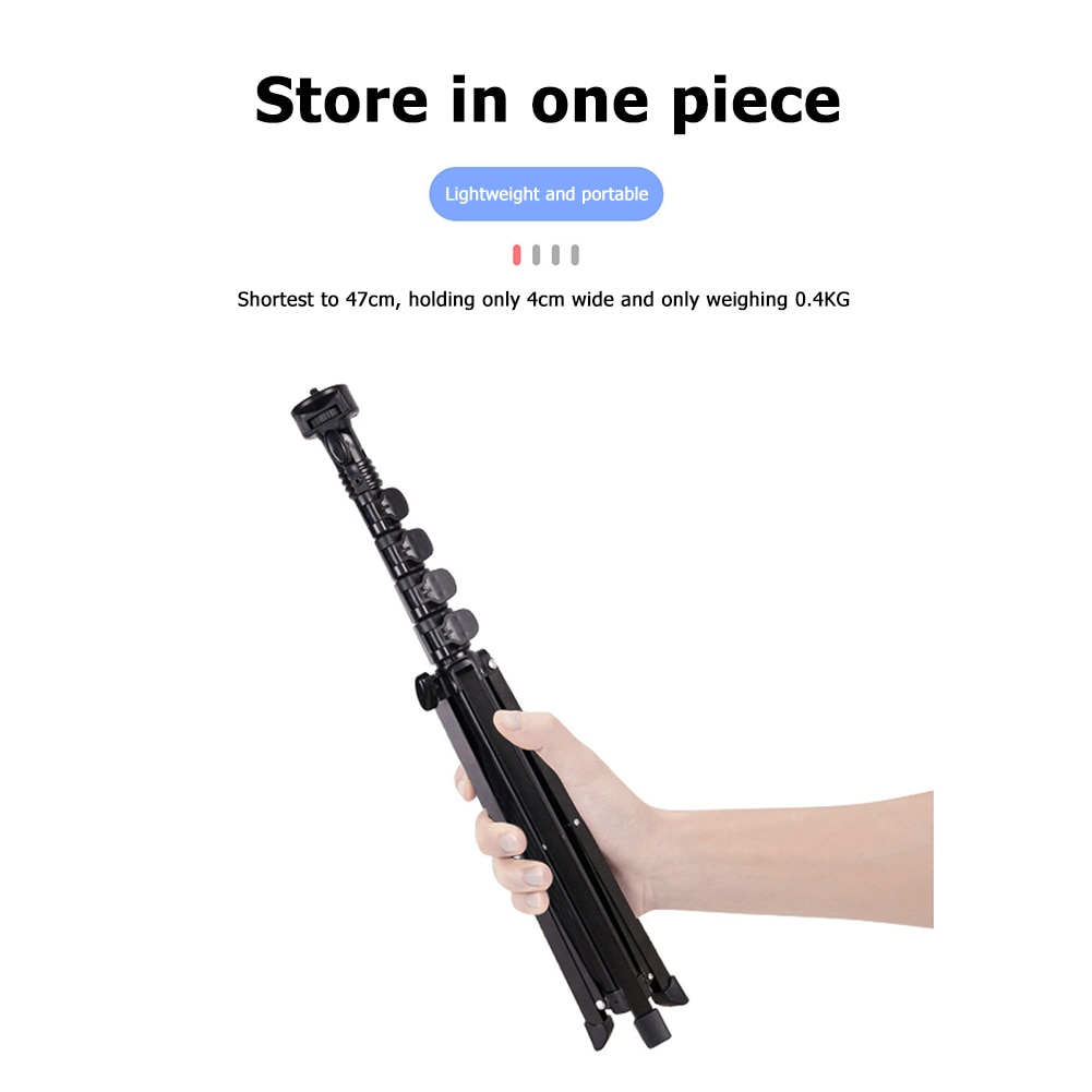 Aloyseed mini tripé flexível 3d com gatilho extensível, ajustável, de 4 seções, para smartphone, tablet, suporte de câmera