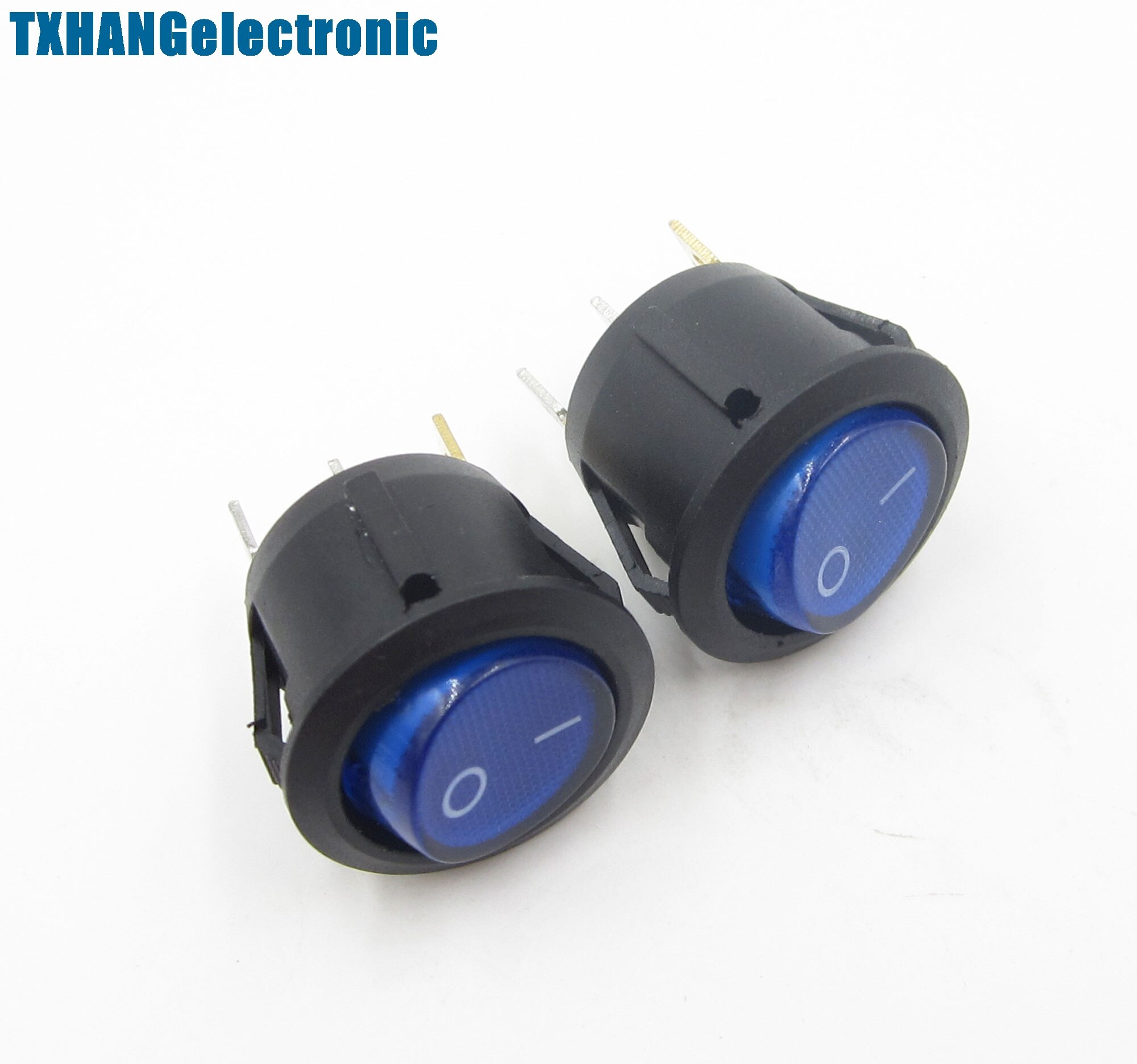 5Pcs Mini 3 Pin Round SPDT ON-OFF Rocker Switch Sn... – Grandado