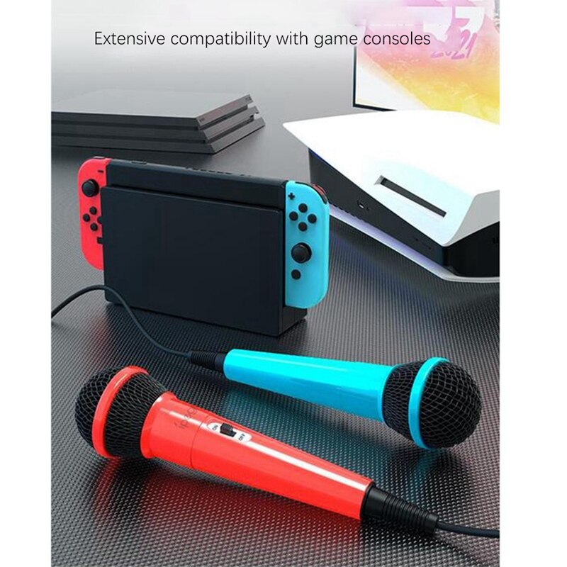 Ipega dual wired microphone hd noise reduction gaming microphone for ns /p5/p4/ pc/-one