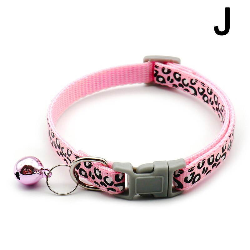 gato leopardo perro Collar de hebilla ajustable perro de dibujos animados mascotas collares lleva gato Pet Id etiqueta accesorios Animal productos: J