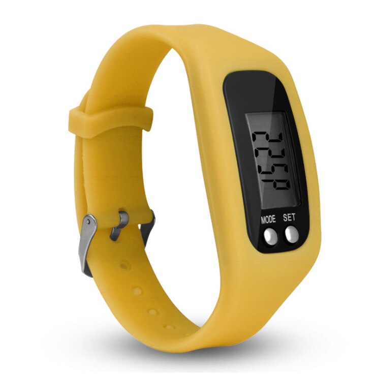 Sports Pedometer Running Step Counter Walking Distance Calorie Counter Pedometer Digital Tracker LCD Fitness Watch Bracelet: H