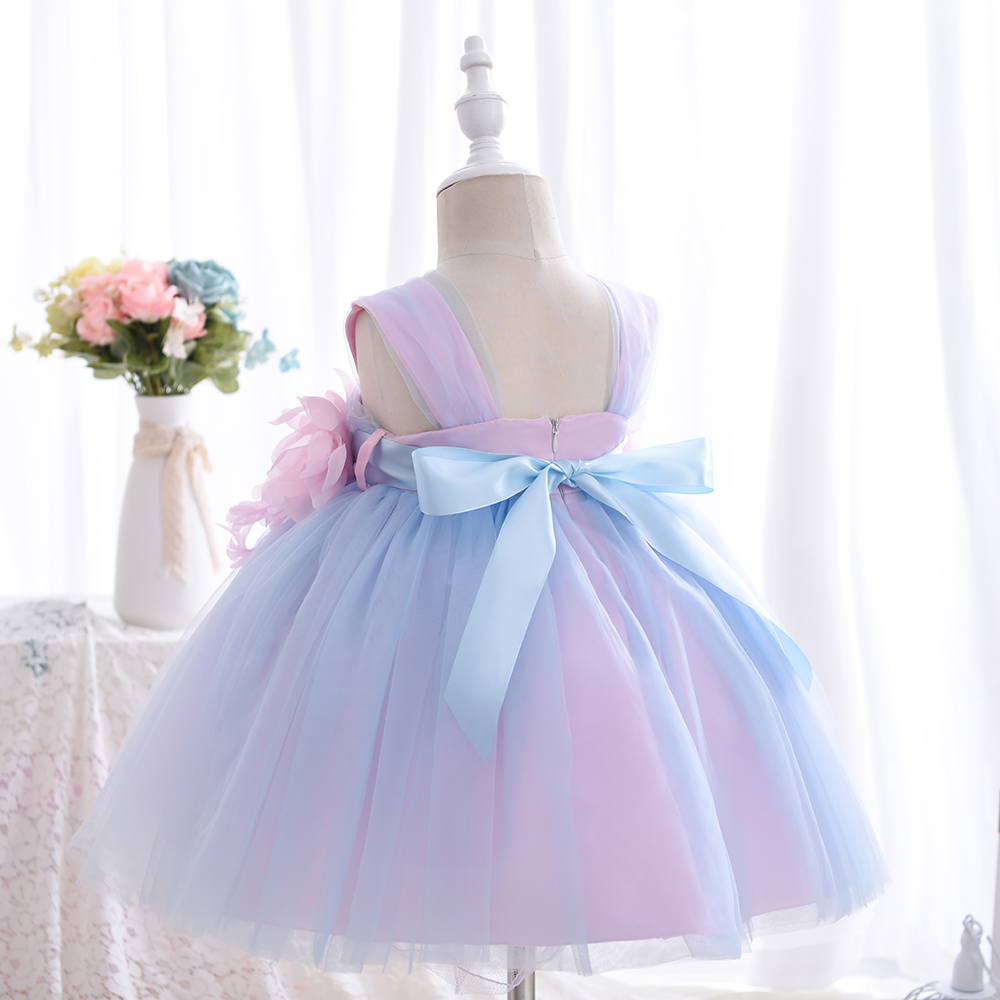 Yoliyolei Sling Baby Girl abiti per bambini Flower Girl abiti da ballo abiti in Tulle Casual Wedding Party abiti per bambini per 1-4 anni