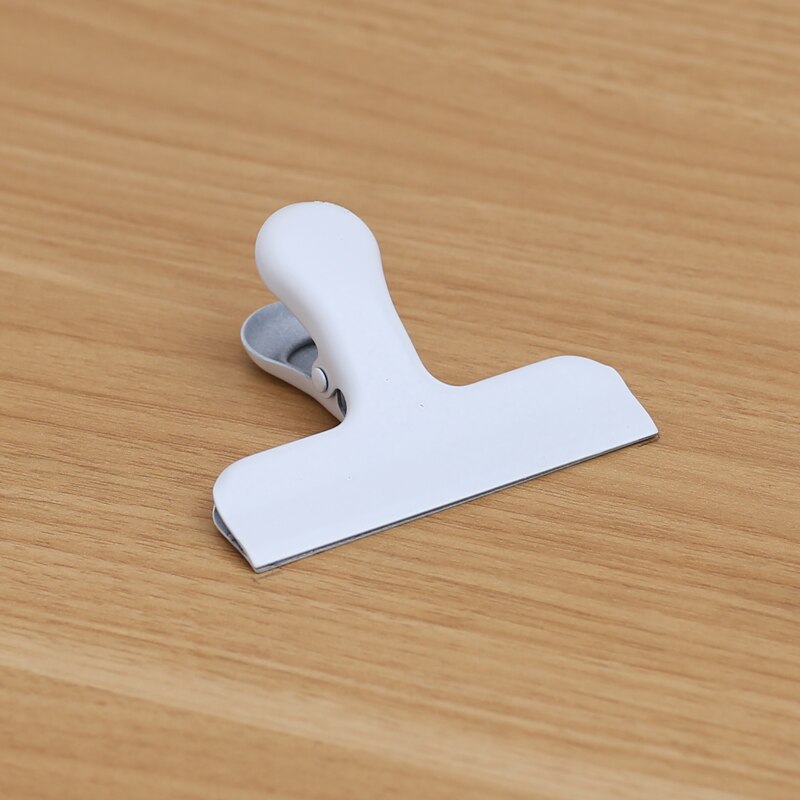 Zacisk sprężynowy długi spinacz ze stali nierdzewnej jedzenie gabinet wiążący spinacz nordycki ins zatrzask uszczelniający metalowe spinacze robić papieru dekoracyjne spoiwo: 2