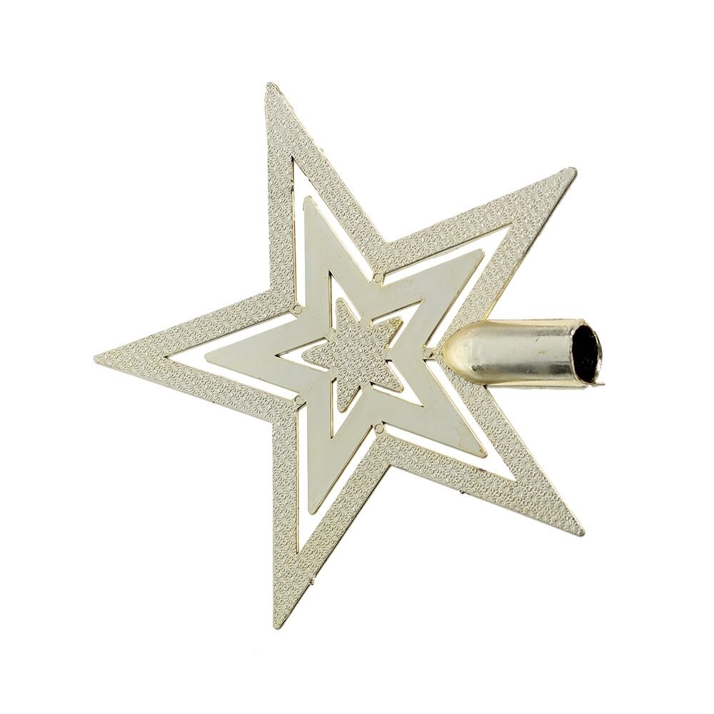 Cime D'arbre De Noël LED Avec Ange Et Ailes De Plumes Blanches - Topper étoilé Lumineux Pour Décorer Le Haut Du Sapin - 12,6 Pouces