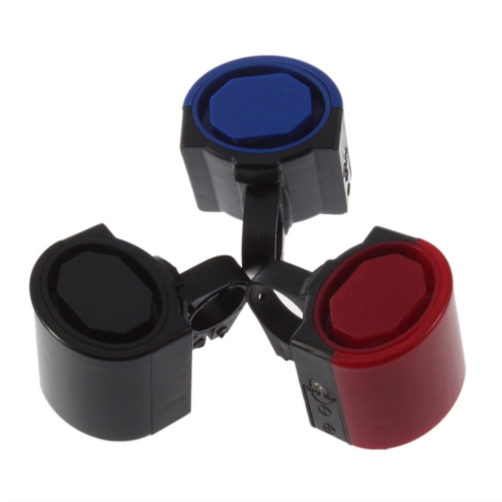 Mini Electronic Bicycle Horn Electrical Bike Bell Cycling Handlebar Ultra Loud Alarm Ring Battery Powered 360 Degree Rotating