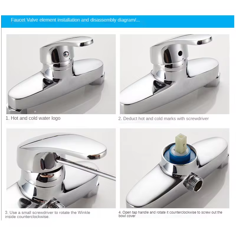 Badkamer Vervanging Kraan Handvat Vergulde Kranen Accessoires voor Maat 35/40 Cartridge Spool Kraan Handvat